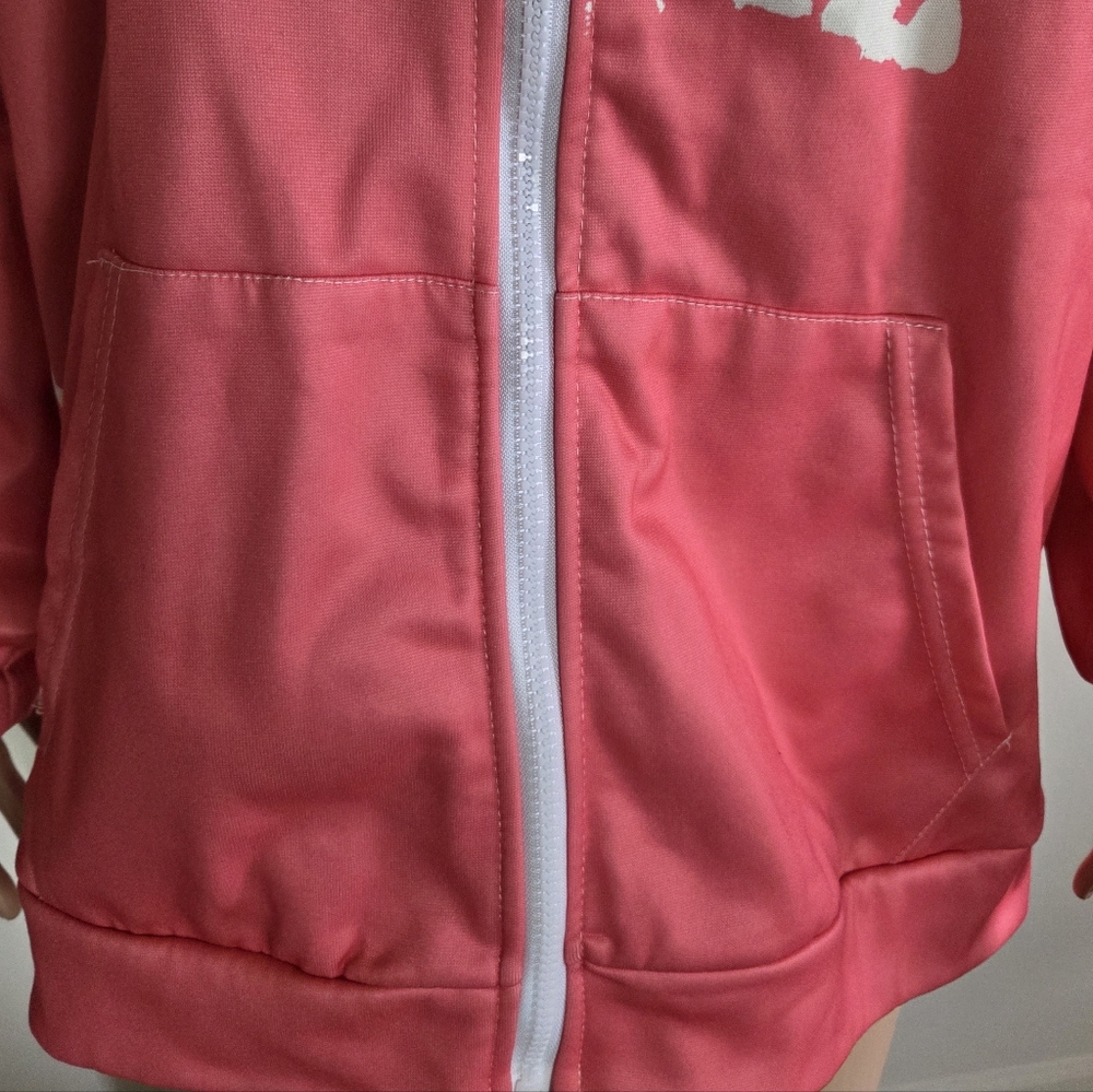 Literally Just A Girl Pink Hoodie Zip Up Size XL - Picture 7 of 9